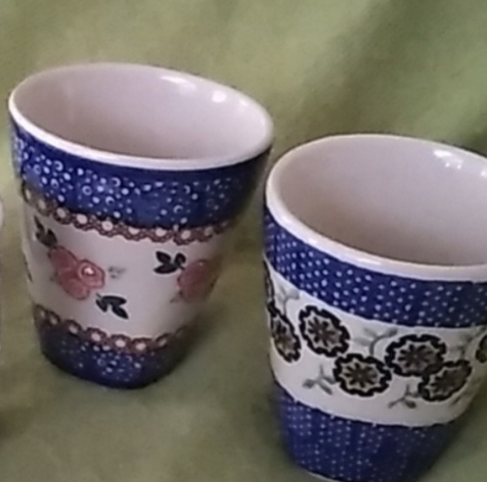Vintage Bolslawiec Polish Pottery Mugs